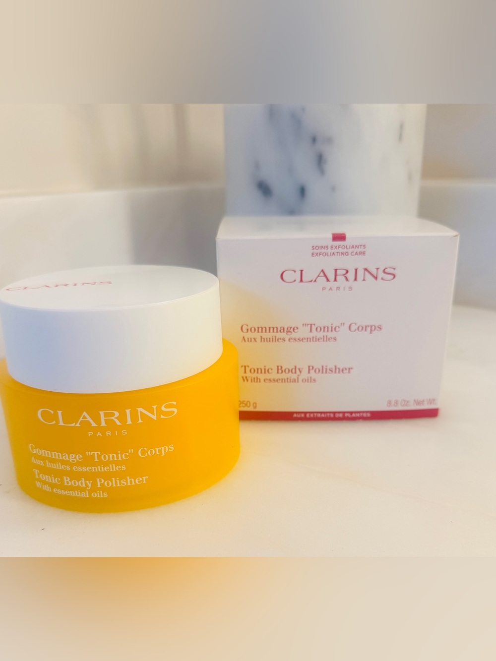 Clarins Tonic Body Polisher — Body Scrub 8.8oz. Sealed